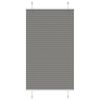 vidaXL Pleated Blind Anthracite 80x100 cm Fabric Width 79.4 cm Polyester