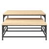 vidaXL Nesting Coffee Tables 2 pcs Sonoma Oak Engineered Wood