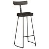 vidaXL Bar Stools 2 pcs Black 49x43x103 cm Solid Wood Mango