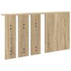 vidaXL Wall-Mounted Coat Rack with Shelf Sonoma oak 85 x 10 x 45 cm