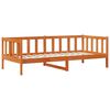 vidaXL Day Bed Set Wax Brown 90 x 200 cm Solid Pine Wood