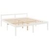 vidaXL Senior Bed without Mattress White Super King Size Solid Wood