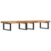 vidaXL Basin Shelf Wall Mounted Steel and Solid Wood Acacia