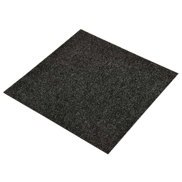 vidaXL Carpet 20 pcs Black 50 x 50 x 0.5 cm Bitumen