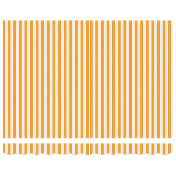 vidaXL Retractable Awning Yellow and White 300 x 250 cm