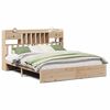 vidaXL Bookcase Bed without Mattress 180x200cm Super King Solid Wood Pine