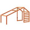 vidaXL Kids' Bed Roof Wax Brown 198x87x113 cm Solid Wood Pine