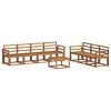 vidaXL Outdoor Sofa Set 8 pcs Natural Solid Acacia Wood