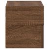 vidaXL Wall-mounted Bedside Cabinet Brown Oak 45x26x28.5 cm