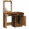 vidaXL Dressing Table 2 pcs Brown 50 x 41 x 135 cm Engineered wood