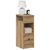 vidaXL Bedside Cabinet with Drawer Artisan Oak 25x31x66 cm
