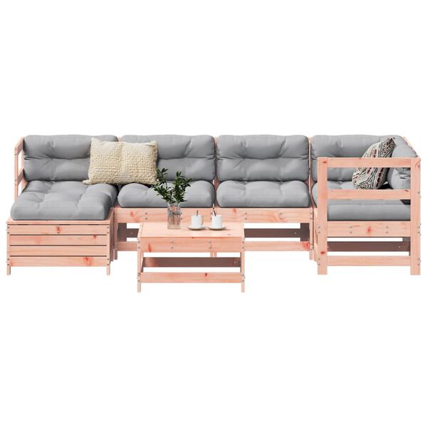 vidaXL 7 Piece Garden Sofa Set Solid Wood Douglas Fir