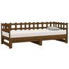 vidaXL Pull-out Day Bed without Mattress Honey Brown 2x(80x200) cm