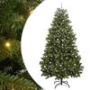 vidaXL Artificial Christmas Tree 300 cm 300 LEDs Warm White Green