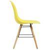vidaXL Dining Chairs 6 pcs Yellow Plastic