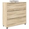 vidaXL Storage Cabinet Sonoma Oak 80 x 31 x 81 cm Engineered Wood