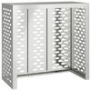 vidaXL Air Conditioner Cover Silver 110 x 50 x 105 cm Galvanised Steel