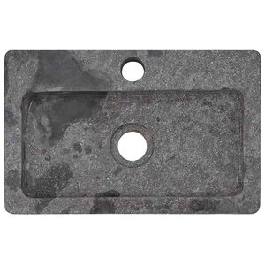 vidaXL Wall-mounted Sink Grey 38x24x6,5 cm Marble