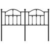 vidaXL Metal Replace Headboard Black 140 cm