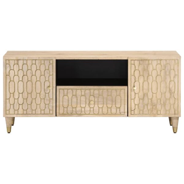 vidaXL TV Cabinet 105x33x46 cm Solid Wood Mango