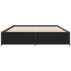 vidaXL Bed Frame without Mattress Black 120x200 cm