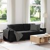 vidaXL Sofa 3 pcs Light Grey Fabric