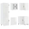 vidaXL 14 Piece Kitchen Cabinet Set Kalmar Gloss White Engineered Wood