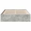 vidaXL Bed Frame without Mattress Concrete Grey 140x200 cm