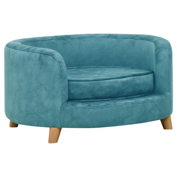 vidaXL Dog Sofa Turquoise 69x69x36 cm Plush