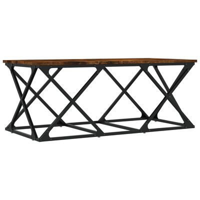 vidaXL Coffee Table Smoked Oak 100x49x40 cm Engineered Wood