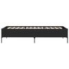 vidaXL Bed Frame without Mattress Black 75x190 cm Small Single