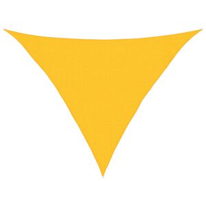 vidaXL Sunshade Sail 160 g/m&sup2; Yellow 3x3x4.2 m HDPE