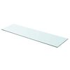 vidaXL Shelves 2 pcs Panel Glass Clear 90x25 cm