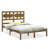 vidaXL Bed Frame without Mattress Honey Brown 150x200 cm Solid Wood