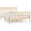 vidaXL Bed Frame without Mattress Solid Wood Pine 150x200 cm King Size
