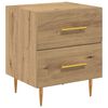 vidaXL Bedside Cabinet Artisan Oak 40 x 35 x 47.5 cm Engineered Wood