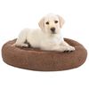 vidaXL Washable Dog & Cat Cushion Brown 70x70x15 cm Plush