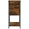 vidaXL Bedside Cabinets 2 pcs Smoked Oak 32x42x70 cm Engineered Wood