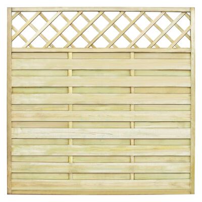 vidaXL Garden Fence Panel with Trellis Wood 180x180 cm