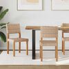 vidaXL Dining Chair 2 pcs Natural 46 x 55 x 84 cm Kubu Rattan