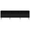 vidaXL TV Cabinet Black Oak 150 x 30 x 44.5 cm Engineered Wood