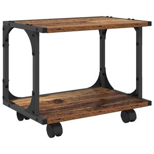 vidaXL Printer Stand Old Wood 41 x 28 x 33.5 cm Engineered Wood