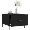vidaXL Coffee Table Black 50x50x40 cm Engineered Wood
