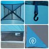 vidaXL Camping Tent Cabin 4-Person Blue Waterproof