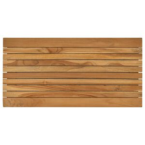 vidaXL Table Top 80 x 40 x 3.5 cm Rectangular Solid Teak Wood Natural