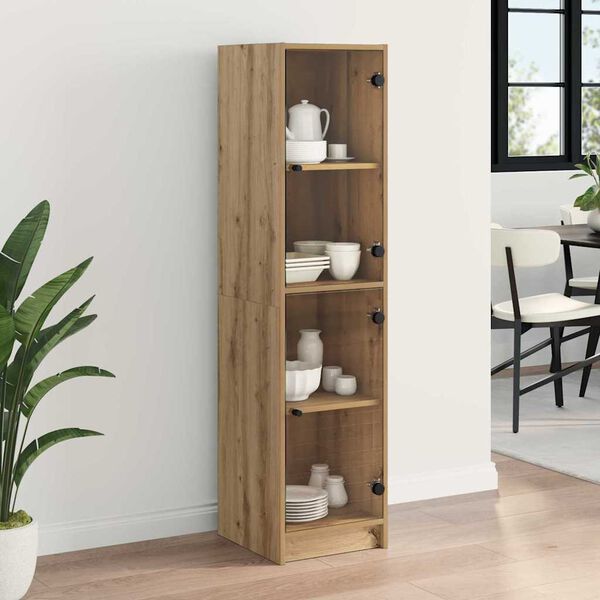 vidaXL Highboard Artisan Oak 35 x 37 x 142 cm Engineered Wood