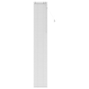 vidaXL Venetian Blind White 40 x 250 cm 35 mm Solid Paulownia Wood