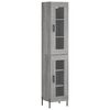 vidaXL Highboard Grey Sonoma 34,5x34x180 cm Engineered Wood
