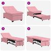 vidaXL Sofa Bed Pink 67 x 194 x 38 cm Velvet