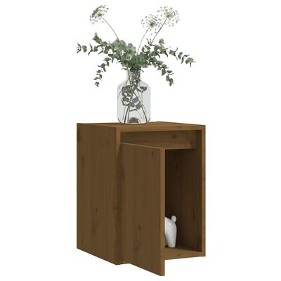vidaXL Wall Cabinet Honey Brown 30x30x40 cm Solid Wood Pine